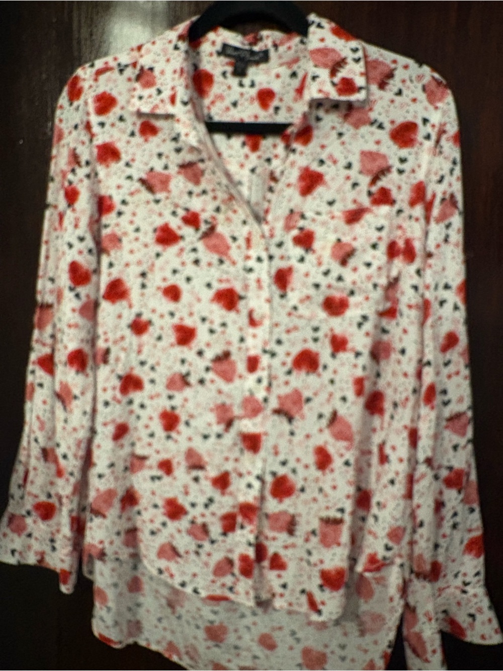 Bundle 3 for $15. Velvet Heart Button-Down Blouse. Size Small.